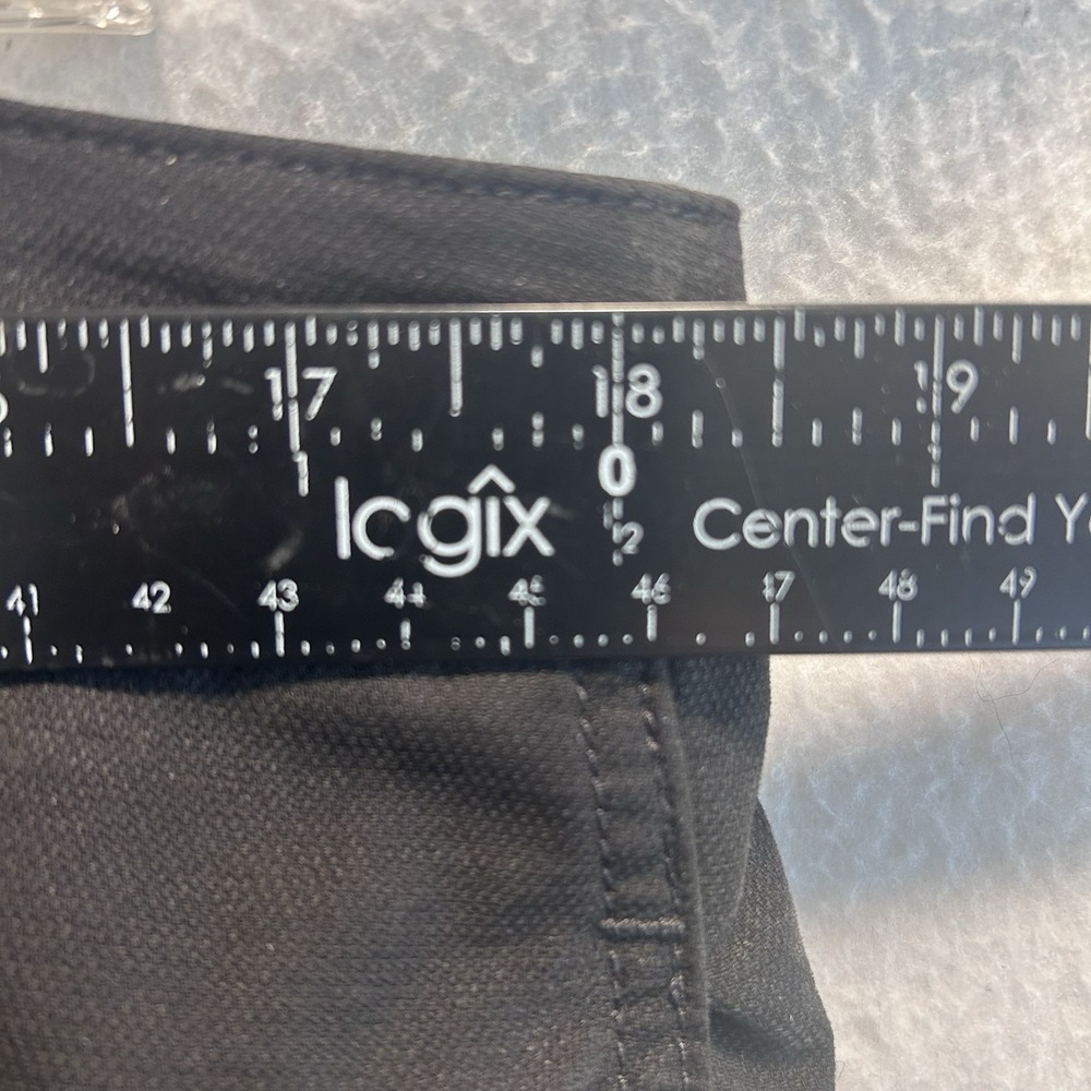 Eileen Fisher Pants Black Size 14 Zip Cotton And Hemp Blend Tapered Pockets EUC - Picture 6 of 12